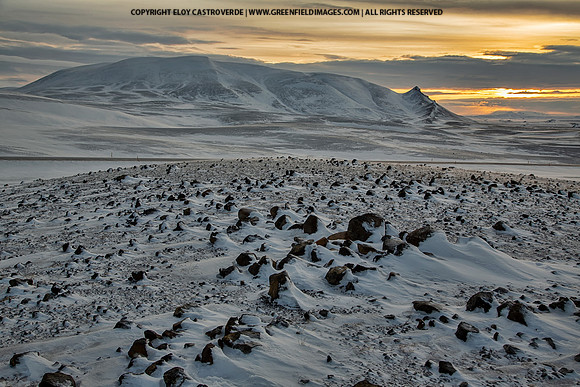 Myvatn area at sunset
