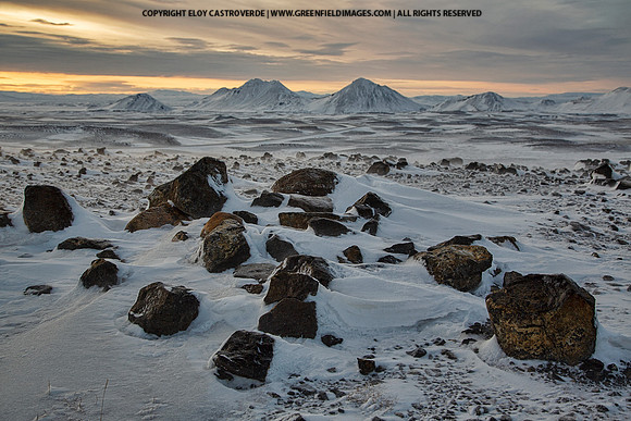Myvatn area at sunset