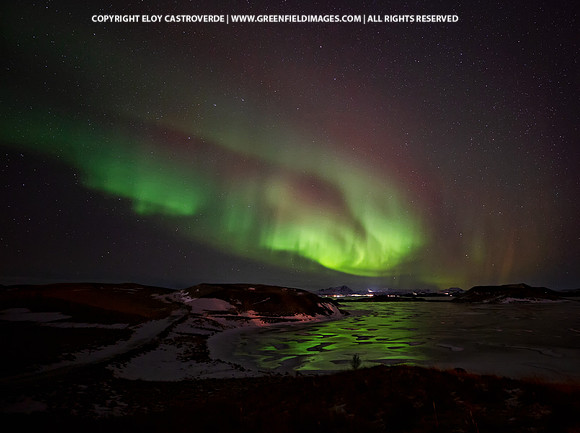 Northern Lights over Lake Myvatn