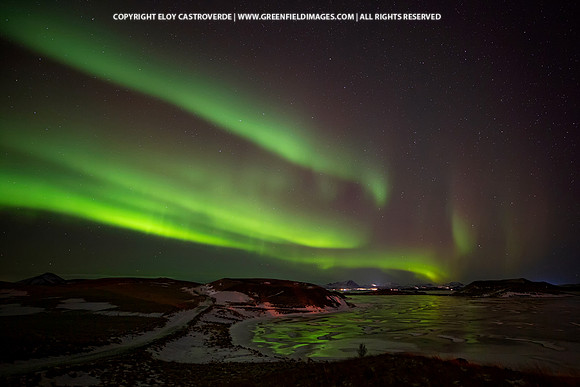 Northern Lights over Lake Myvatn